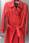 COACH RED TRENCH COAT VERY STYLISH CLASSIC DESIGN  SIZE XS RRP$720.00 AS NEW