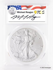 2021 S $1 Type 1 Silver American Eagle FDI SF Emer Issue - PCGS MS70 - Reagan