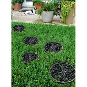 Garden Stepping Stone Rubber Multi Functional Mat Pathway Landscape 12