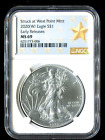 2020 W Silver Eagle $1 Struck at West Point Mint Early Release NGC MS69