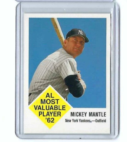1998 Fleer Tradition '63 Vintage '63 Mickey Mantle #67 New York Yankees HOF