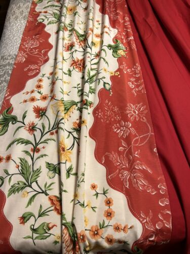 Custom Pleated Drapery Panels Pair Gorgeous Reds!! Lined
