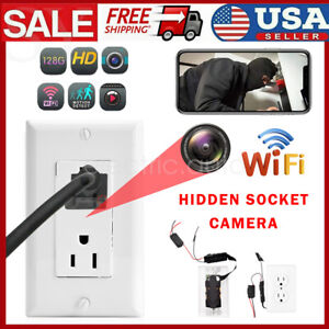 HD 1080P WiFi Security Socket Surveillance Camera Wall AC Outlet Video Recorder