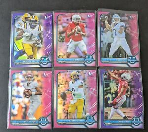 2021-22 BOWMAN U PINK & PURPLE HOLO REFRACTOR 1st RC ~ Pickett, Stroud, Young