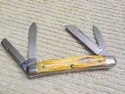 1993 CASE XX Second Cut Bone Stag Four Blade Folding Congress Knife