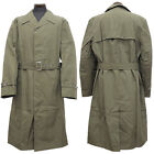 New 1980s East German olive army raincoat military coat trenchcoat NVA DDR GDR