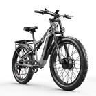 Shengmilo S600 Adult 2000w Electric Bicycle with Two Motors, 48v17.5ah 840wh Bat
