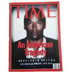 TIME Magazine June 27, 1994 “An American Tragedy” O.J. Simpson Mugshot Vintage