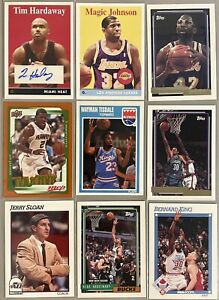 Lot of 9 Vintage Basketball Cards- Including Autograph & Magic Johnson 🔥
