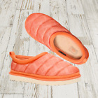 UGG Tasman LTA Logo Kids Girls Insulated Puffy Slippers in Peach Size 4 NEW $110