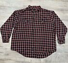 Abercrombie & Fitch Shirt Mens 2XL Plaid Button Up Flannel Long Sleeve Oversized