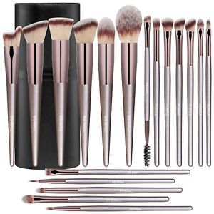 BS-MALL Makeup Brush Set 18 Pcs Premium Synthetic Foundation Powder Concealers E