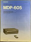 SONY MDP-605 LASERDISC PLAYER ORIGINAL OPERATING INSTRUCTIONS MANUAL CD LD CDV