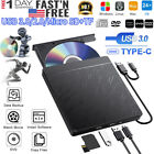 Laptop Desktop PC Windows 10/11 Linux Mac External CD DVD RW Drive Burner Player