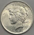 1922 Peace Silver Dollar — Uncirculated MS+