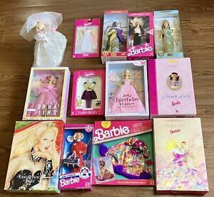 Lot Of 13 Barbie Dolls/Items: Princess of Cambodia & S.Africa-Birthday-EXCELLENT