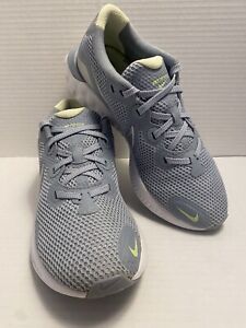 NIKE Women’s 7.5 RENEW Running Shoes Obsidian Mist Grey-Lime-Silver CK6360-4000