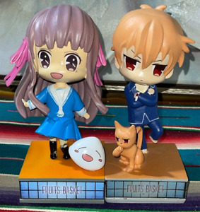 Funimation Fruits Basket Tohru Honda Kyo & Cat Anime Statue Figure Lot
