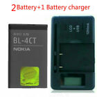 New For Nokia BL-4CT 2720 5310 6300 6100 2220 7210 7310 X3 2Batterys+charger