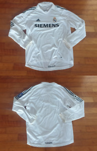 New Listing(L) REAL MADRID SHIRT JERSEY CENTENNARY WHITE HOME LONG SLEEVE LS
