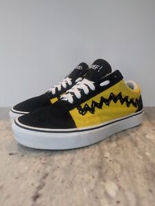 Vans x Peanuts Charlie Brown Old Skool Size 7 Women's Size 5.5 Men's Skate Shoes