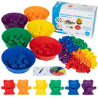 Edx Education Sorting Bears with Matching Bowls - Early Math Manipulatives - 68p