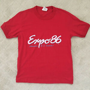 Expo 86 Vancouver B.C. Canada Ringer T Shirt M L '86