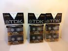 6 TDK SA90 Blank Cassette Tapes 90min High Position Audio IEC Type II Sealed
