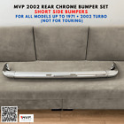 MVP BMW 2002 Rear Chrome Bumper, Short Bumpers up to 71', W/ 2PC Euro Tag Lamps (For: BMW 2002)