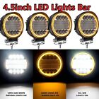 4x 5Inch Round LED Work Light DRL Spot Flood Driving Fog Amber Lamp Offroad ATV (For: More than one vehicle)
