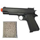 250 FPS Airsoft Pistol Green Gas Powered HFC Non Blowback ABS/Metal Free 1000 BB