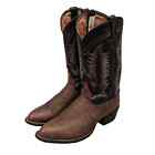 Tony Lama 6171 Two Tone Leather Cowboy Western Pull On Men's Boots Size 11.5