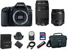 EXCELLENT Canon EOS 80D DSLR Camera with 18-55mm and 75-300mm III Lens