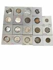 World Coin Lot - (19 Coins)- All 2X2 Carded- See photos Look Bid Buy Them