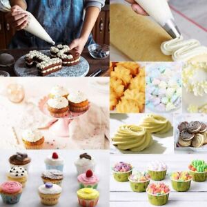 100 Large Disposal Plastic Cake Piping Bag Icing Cream Pastry Cookies Decorating
