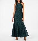 New $149 Night Way   Women's Long Lace Halter Sleeveless Dress A2332