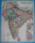 1860 XXL RARE ORIGINAL MAP INDIA PAKISTAN BENGAL GOA CEYLON SRI LANKA SIKHS