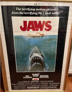 OMG! 1975 JAWS Vintage Horror Movie Poster One Sheet Original
