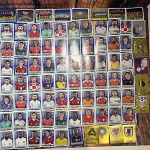 2022 Panini FIFA World Cup Qatar Stickers LOT OF 80+ Stickers and Soccer Cards