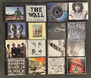 New ListingLot Of 16 Music CDs - Pink Floyd / Led Zeppelin / The Doors