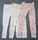 LOT of 3 Cat & Jack Girls Leggings Size Large 10-12 Variety Of Colors Pre-owned