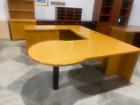 6' x 8' Executive U Shape desk by Kimball Office Furniture in Light Cherry