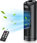 VCK 13'' Tower Fan for Bedroom 80° Oscillating Floor fan Quiet Cooling Room fan