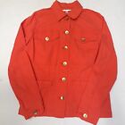 Cabi Jacket Adults Coral Red Button Up Women's Outdoor Coat Size M 54077