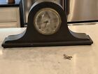 Antique Sessions Mantel Clock With Bell, Gong, & Key
