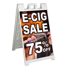 E-CIG SALE 75% OFF Signicade 24x36 Aframe Sidewalk Sign Banner Decal VAPE