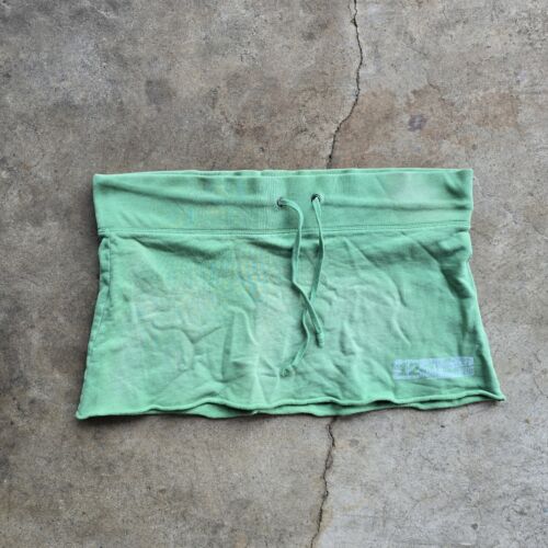y2k vintage micro Mini Skirt Faded old navy Green M Jersey