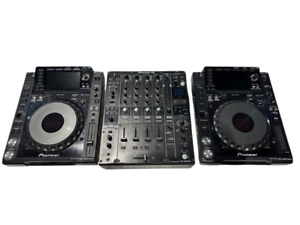 Pioneer CDJ-2000 Nexus DJM 900NXS2 DJ Equipment Black Color with Cables
