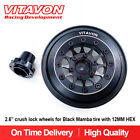 Vitavon CNC Alu  2.6” crush lock wheels for Black Mamba tire with 12MM HEX black