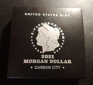 2021 Morgan Dollar, Carson City Privy Mark, O.G.P. And C.O.A.